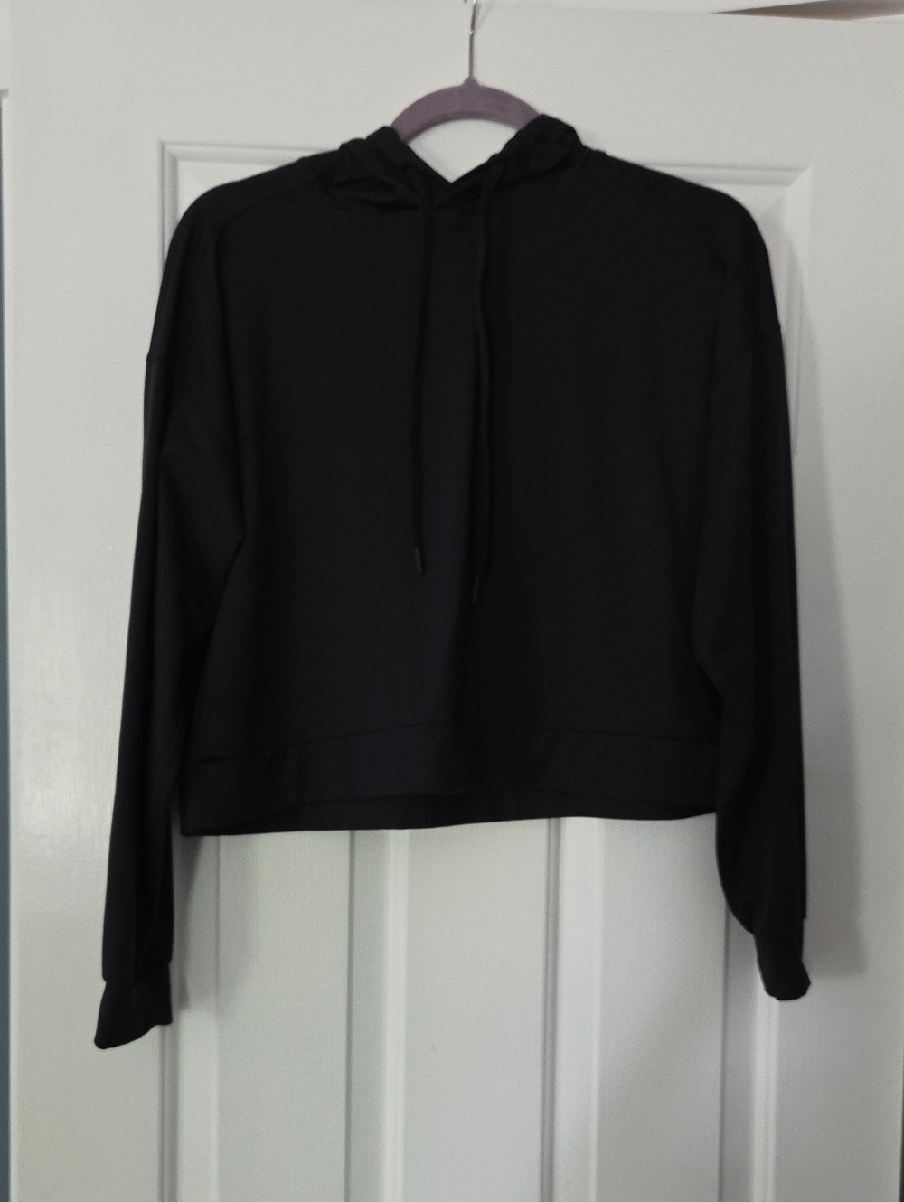 all in motion Black Cropped Workout Hoodie